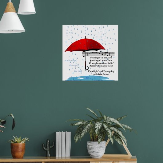 Ringen alternativer Faktenwertpapiere Poster (Wohnzimmer 1)