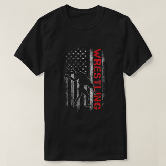 Ringen American Flag USA Zitat Wrestler T-Shirt