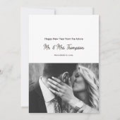 Ringen in der Verlobung des neuen Jahres Ankündigung (Rückseite)