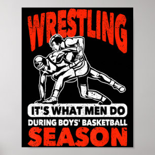 Ringen ist was Männer während Basketball der Junge Poster