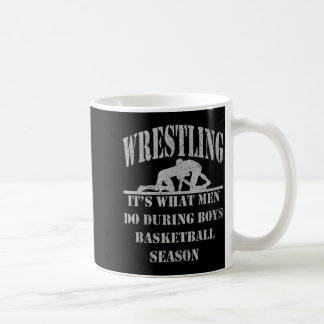 Ringen ist was Männer während Jungen-Basketball tu Kaffeetasse