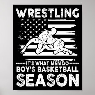 Ringen ist was Männer während Jungen-Basketball tu Poster