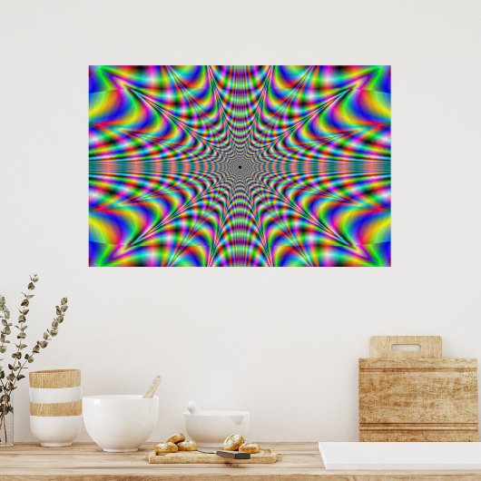 Ringen - optische Täuschung Poster (Küche)