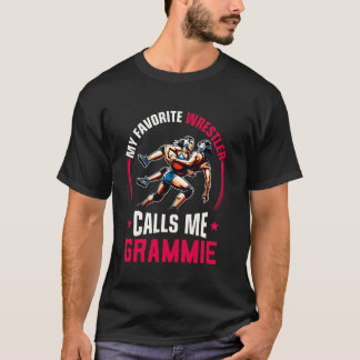 Ringende Frauen Lustig Mein Lieblingsringer Nennt T-Shirt