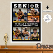 Ringer-Absolvent 6-Foto-Collage Poster