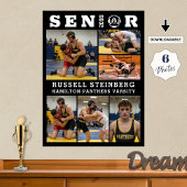 Ringer-Absolvent 6-Foto-Collage Poster