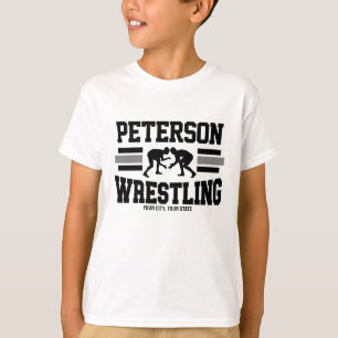 Ringer ADD NAME Schule Athlet Ringermannschaft T-Shirt