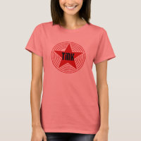 Ringer - Black & Red Star Tink-Shirt