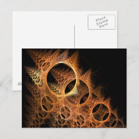 Ringer-Fraktal Postkarte (Vorne/Hinten)