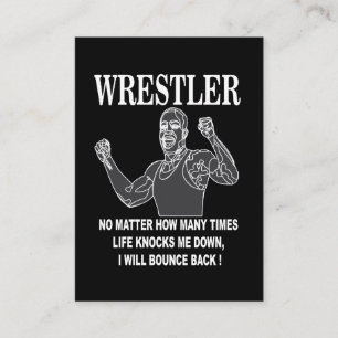 Ringer Inspirierender Wrestling-Trainer Visitenkarte
