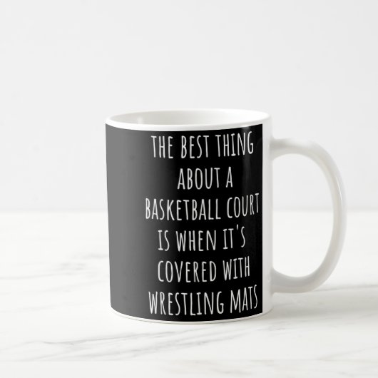 Ringer-Matten Ding über Basketballfeld Kaffeetasse (Rechts)