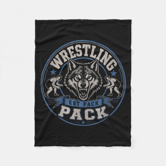 Ringer-Pack Est Wolf Team Bruderschaft Auf Dem Fleecedecke (Vorderseite)