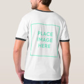 Ringer-T - Shirt für Männer - Rückseite - Geschenk (Schwarz voll)