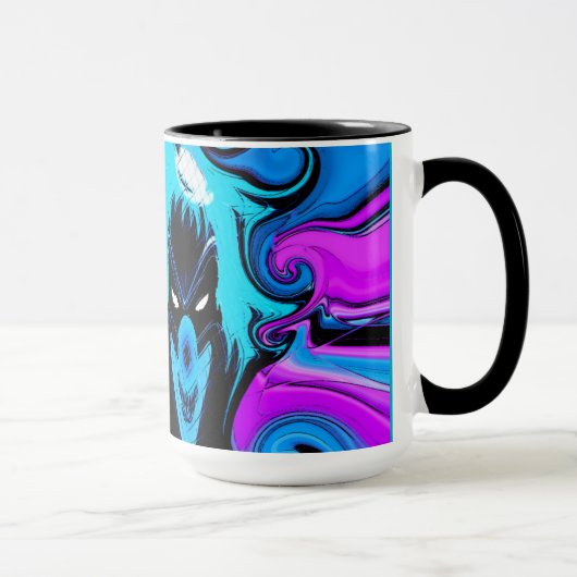 Ringer Tasse 16oz mit Clownkunst (Rechts)