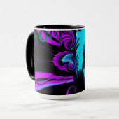 Ringer Tasse 16oz mit Clownkunst (Vorderseite Links)