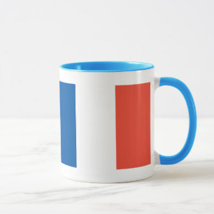 Ringer Tasse blau Frankreich Fahne