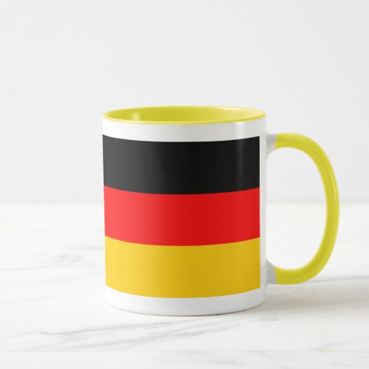 Ringer Tasse gelb Deutschland Fahne (Rechts)