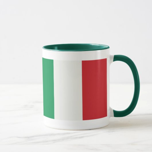 Ringer Tasse grün Italien Fahne (Rechts)