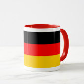 Ringer Tasse rot Deutschland Fahne (VorderseiteRechts)