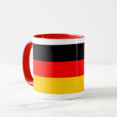 Ringer Tasse rot Deutschland Fahne (Vorderseite Links)
