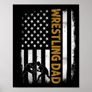 Ringer Vater Amerikanische Flagge 4. Juli Vatertag Poster