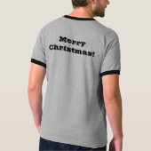 Ringer Weihnachts-Normaldruck Wish Grau/Schwarz 2x T-Shirt (Rückseite)