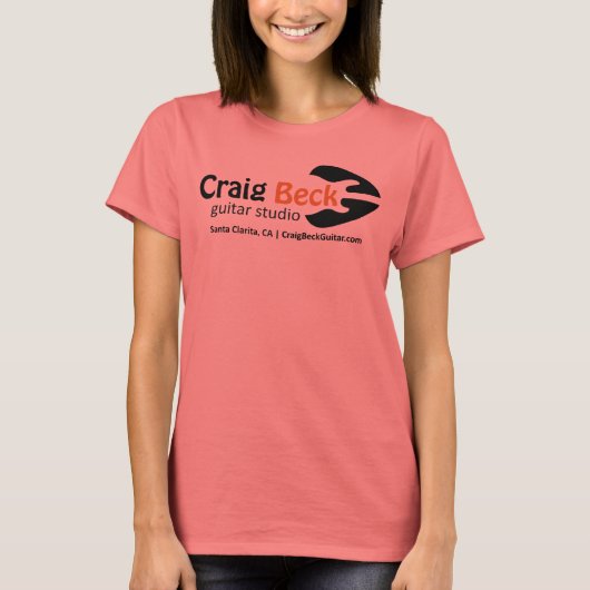 Ringerfrauen-T-Shirt | Craig Beck Guitar Studio T-Shirt (Vorderseite)