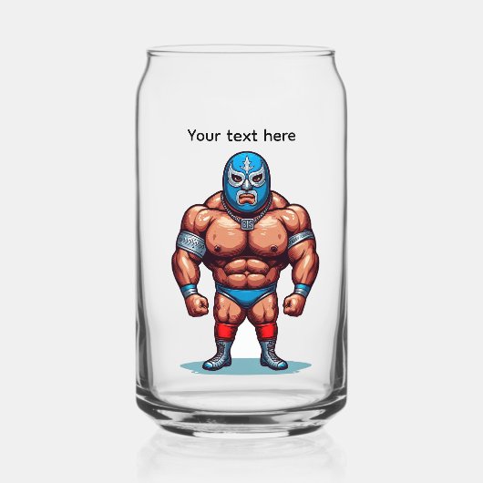Ringerkämpfer, editierbares Glas (Vorderseite)