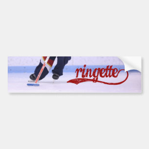 Ringette Autoaufkleber (rotes Schreiben)