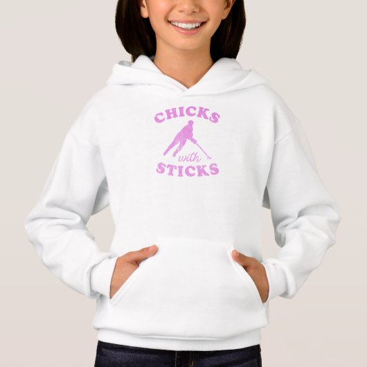 Ringette Chicks mit Sticks-T - Shirt (Vorderseite)