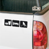 Ringette "essen Sie Schlaf Ringette" Autoaufkleber (Auf Lkw)