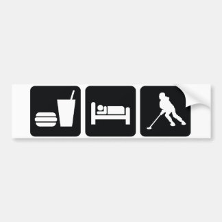 Ringette "essen Sie Schlaf Ringette" Autoaufkleber