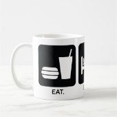 Ringette "essen Sie Schlaf Ringette" Tasse (Links)
