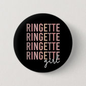 Ringette Girl | Geschenke für Ringette Player Button (Vorderseite)