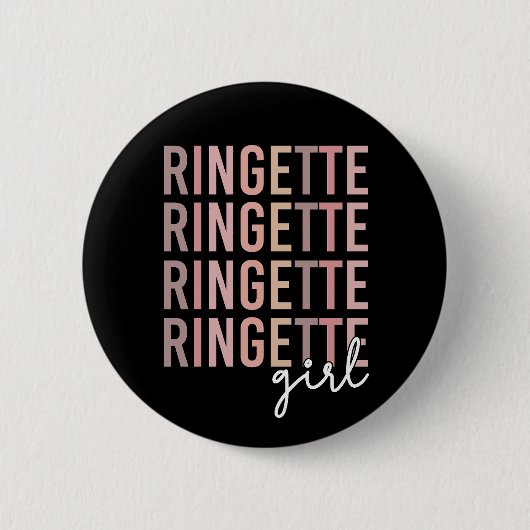 Ringette Girl | Geschenke für Ringette Player Button (Vorderseite)