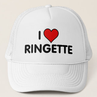Ringette "ich Liebe Ringette" Hut Truckerkappe
