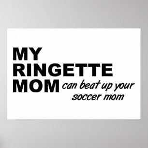 Ringette Mama Funny Poster