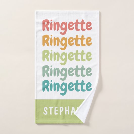 Ringette Niedlich Retro Ringette Player Custom Handtuch (Handtuch)