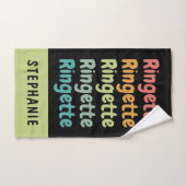 Ringette Niedlich Retro Ringette Player Custom Handtuch (Handtuch)