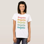 Ringette Niedlich Retro Ringette Player Geschenke T-Shirt (Vorne ganz)