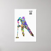 Ringette Player Leinwanddruck (Vorderseite)