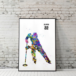Ringette Player Poster