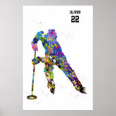 Ringette-Spieler Poster (Vorne)