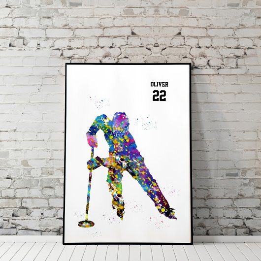 Ringette-Spieler Poster