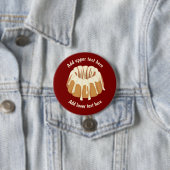 Ringförmiger Bundtkuchen - Gugelhupf mit Ihrem Tex Button (Beispiel)
