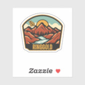 Ringgold, Georgien Aufkleber (Blatt)