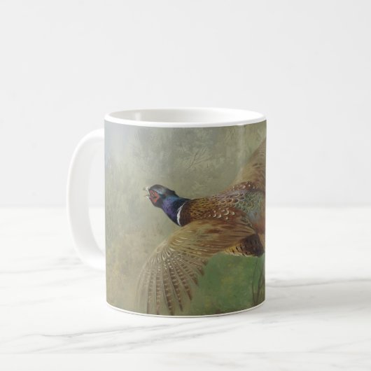 Ringhalsbrecher von Archibald Thorburn Kaffeetasse (Vorderseite Links)