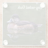 Ringhalsente Glasuntersetzer (Rückseite)