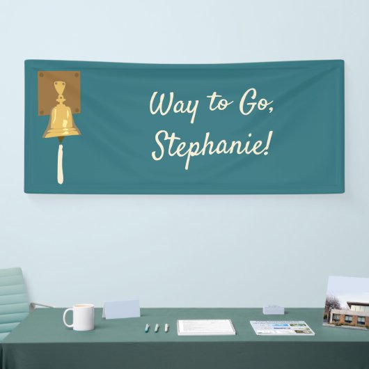 Ringing Cancer Bell, beendet Behandlung Banner (Messe)