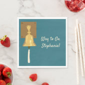 Ringing Cancer Bell, beendet Behandlung Serviette (Beispiel)